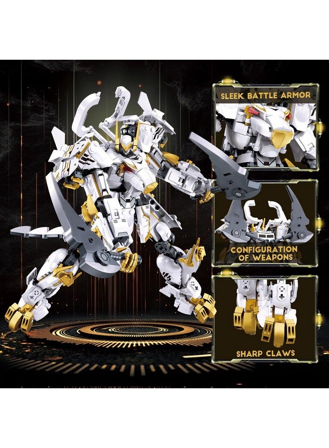 Sluban Mech Robot Building Toys for Adults, Destroy Warrior Action Figure Building Kit, Cool Kids Toys for Boys and Gift for Adults, 679PCS - Image 3