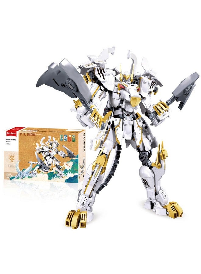 Sluban Mech Robot Building Toys for Adults, Destroy Warrior Action Figure Building Kit, Cool Kids Toys for Boys and Gift for Adults, 679PCS - Image 1