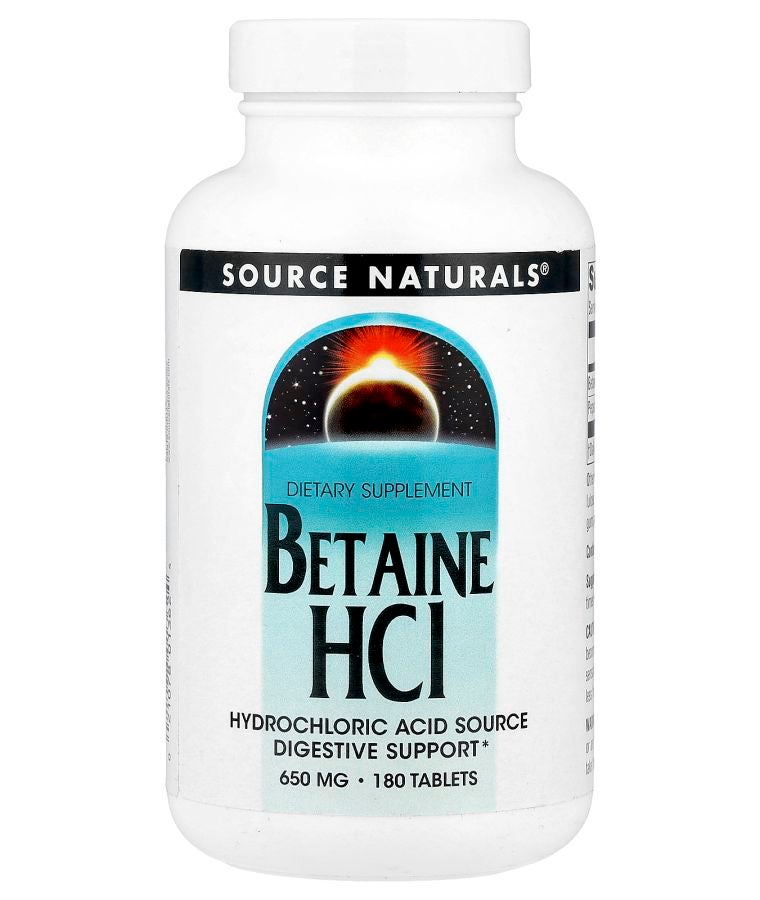 Betaine HCl 650 mg 180 Tablets