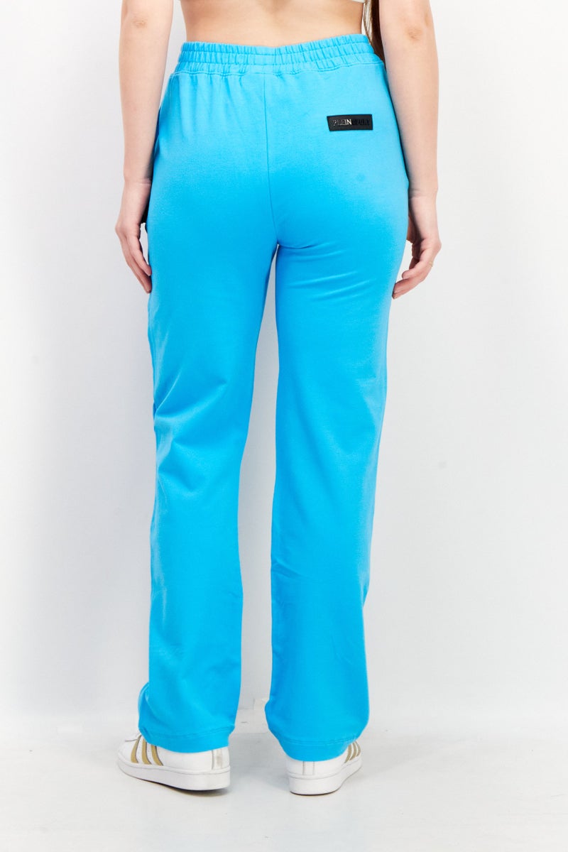 PHILIPP PLEIN Plein Sport Women Sportswear Fit Training Sweatpants, Light Blue - Image 3