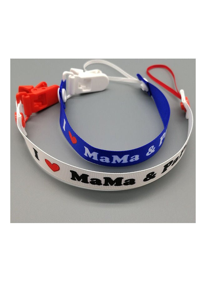 I Love Mama Papa Baby Infant Feeding Pacifier Clip Band Nipple Holder Teether Toy - Image 4