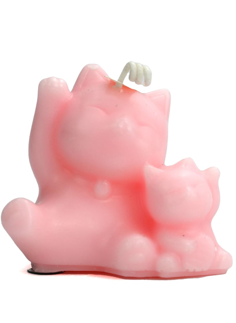 شموع معطرة بتصميم قطة وردية للمنزل أو المكتب، شموع معطرة لغرفة النوم، شموع معطرة للديكور المنزلي، شموع معطرة بالورد للهدايا