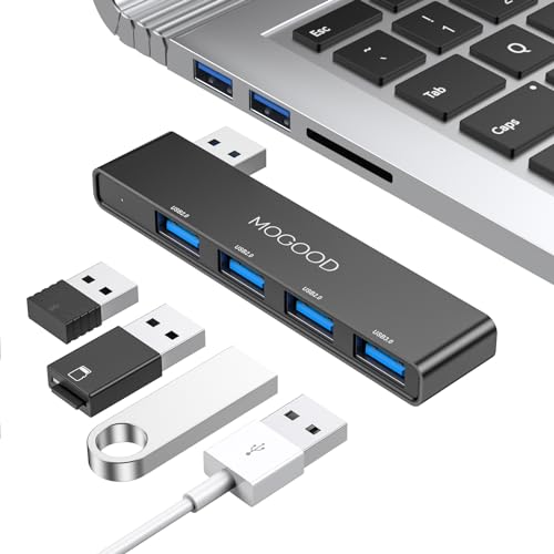 MOGOOD USB Hub 3.0 MOGOOD USB Hub for Laptop USB Splitter USB Port Splitter USB Port Expander USB Multiport Adapter Laptop, Xbox, Flash Drive, HDD, Console, Printer, Camera,Keyborad, Mouse - Image 1