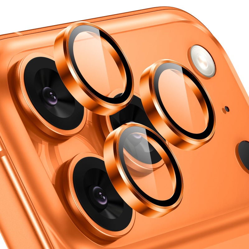 Tensea Camera Lens Protector Compatible for iPhone 17 Pro Max/17 Pro, Metal Aluminum Alloy Tempered Glass Cover Camera Screen Protector Accessories, Case Friendly - Image 1