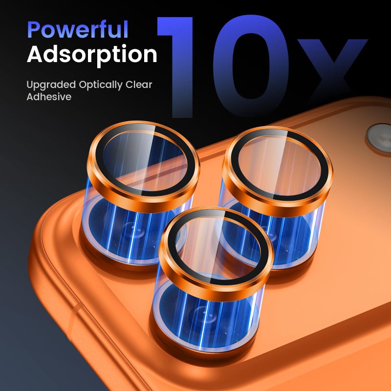 Tensea Camera Lens Protector Compatible for iPhone 17 Pro Max/17 Pro, Metal Aluminum Alloy Tempered Glass Cover Camera Screen Protector Accessories, Case Friendly - Image 4