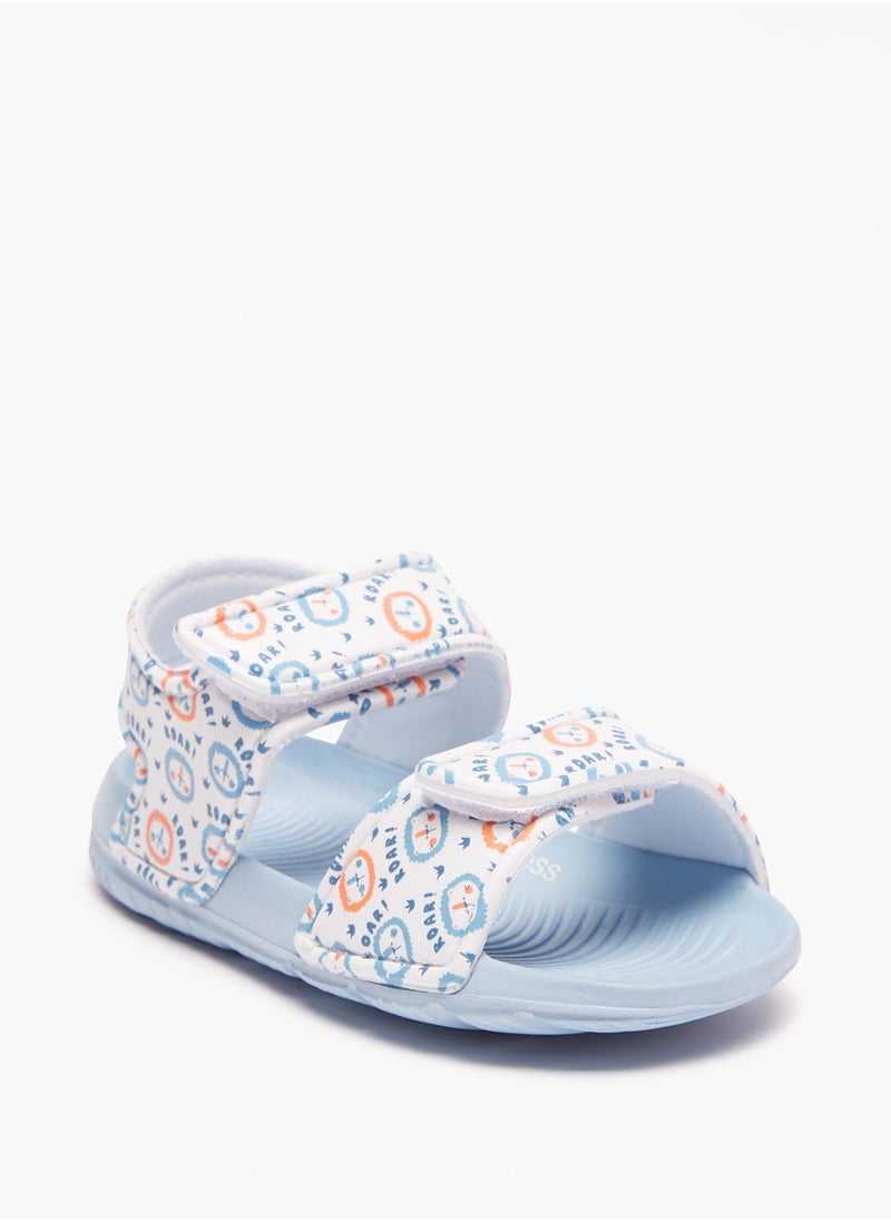 shoexpress - Boys Printed Sandals with Hook and Loop Closure - Image 1