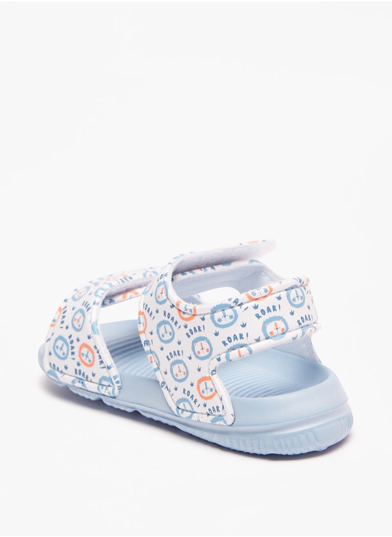 shoexpress - Boys Printed Sandals with Hook and Loop Closure - Image 1