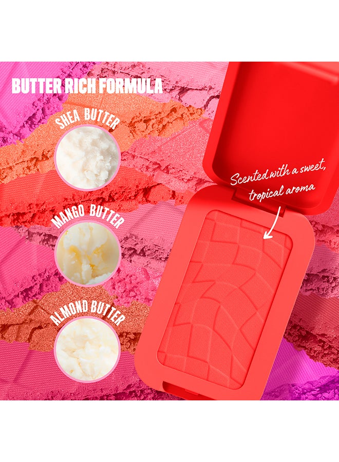 NYX PROFESSIONAL MAKEUP أحمر خدود من زبدة الزبد، أحمر خدود بودرة، يدوم حتى 12 ساعة، مقاوم للتلاشي والانتقال، لون زبدة الزبد - Image 2