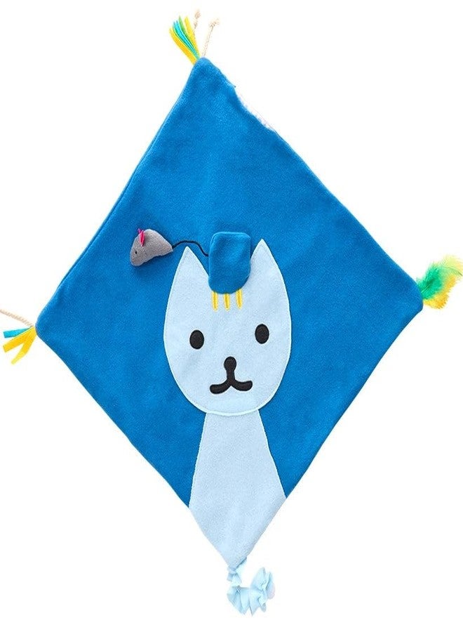 The Lakeside Collection Cat Indoor Play Mat with 5 Attached Toys - Image 3