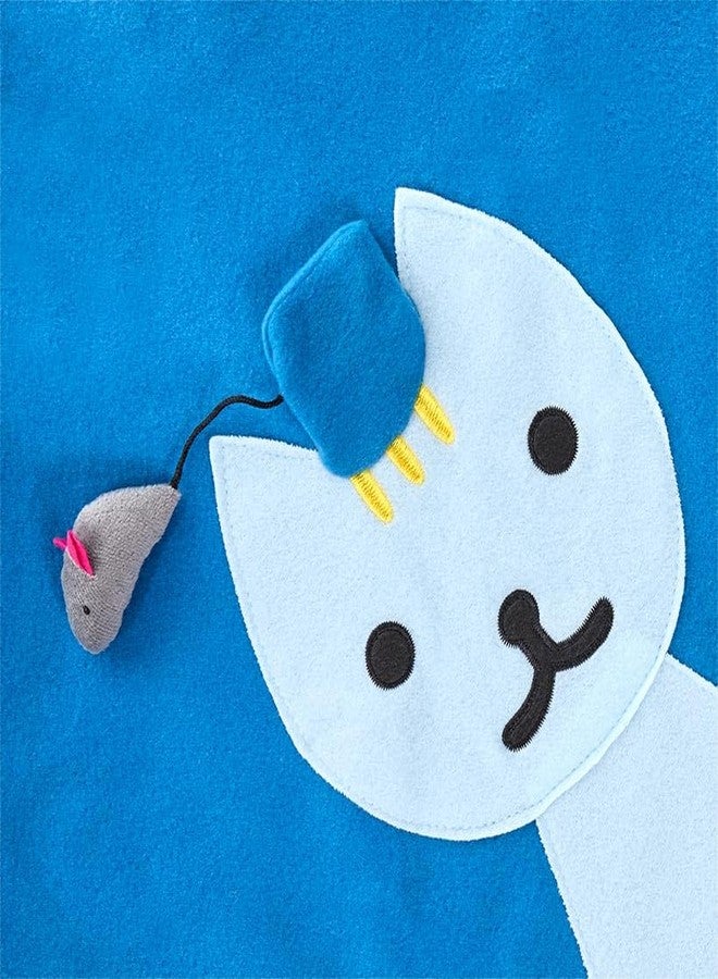 The Lakeside Collection Cat Indoor Play Mat with 5 Attached Toys - Image 5