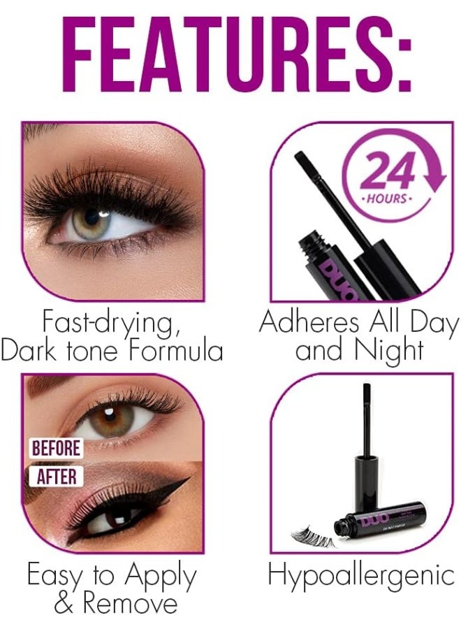 DUO لاصق رموش سريع التثبيت، داكن - Image 4