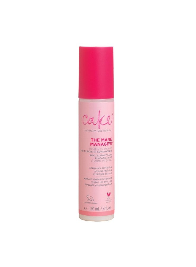 Cake Beauty Leave in Conditioner, The Mane Manager - Moisturizing & Softening - With Coconut Oil, Biotin, Soy & Rice Proteins - For Dry/Normal Hair Types - 4 Fl Oz / 120 mL - Image 1