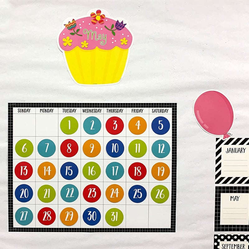 Creative Teaching Press Cupcake Accents for Bulletin Boards & Classrooms, CTP 10â€ Jumbo Designer Cutouts, 12-Piece Set, Multicolor - Image 2
