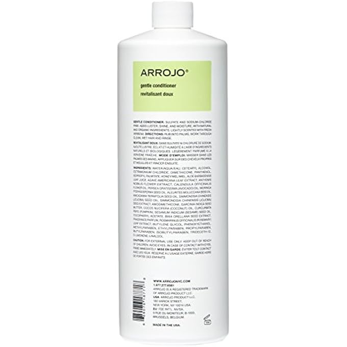 ARROJO GENTLE HAIR CONDITIONER - GENTLE CONDITIONER TO ADD LUSTER, SHINE & MOISTURE Â€“ PARABEN & SULFATE FREE CONDITIONER W/VITAMIN B5, AVOCADO OIL - LIGHTLY SCENTED CLEANSING CONDITIONER - Image 2