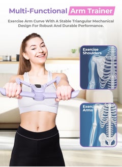 SYOSI Fitness Chest Expander Portable Arm Exercise Equipment Shoulder and Back Exercise Equipment Arm Strengthener Chest Workout Bicep Shoulder Exercise Tone Arms Chest and Improve Posture  - Image 3