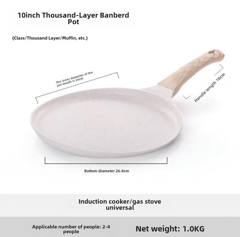 Multifunctional All-In-One Pancake Frying Pan Non-Stick Frying Pan Smoke-Free Pancake Frying Pan Frying Frying Frying Frying Pan Fried Egg Frying Pan(28cm) - Image 1