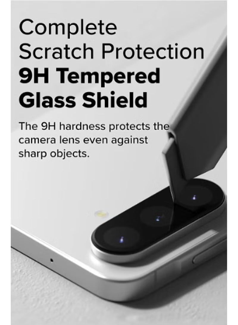Back Camera Lens Protector for Samsung Galaxy A56 5G - 9H Tempered Glass, Scratch-Resistant Camera Glass Protector - Black - Image 3
