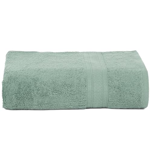 Ambra Linens 500 GSM Highly Absorbent Bath Towel 100% Cotton Soft and Plush All Seasons Use Large Everyday Use Durable (1 Piece of Bath Towel, Aqua Green) - Image 1