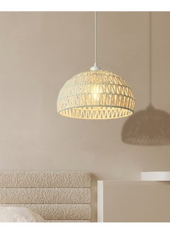 ENEOMEY Hand-woven Rattan Bohemian Chandelier For the Kitchen Lsland Dining Room Craft Room  - Image 1