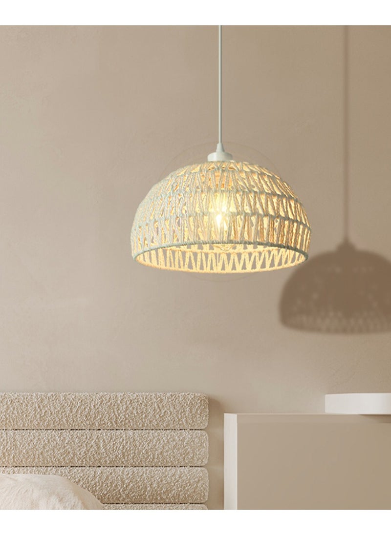 ENEOMEY Hand-woven Rattan Bohemian Chandelier For the Kitchen Lsland Dining Room Craft Room  - Image 1