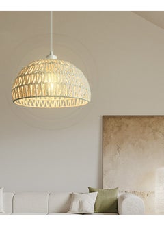 ENEOMEY Hand-woven Rattan Bohemian Chandelier For the Kitchen Lsland Dining Room Craft Room  - Image 3