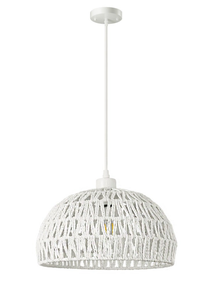 ENEOMEY Hand-woven Rattan Bohemian Chandelier For the Kitchen Lsland Dining Room Craft Room  - Image 5