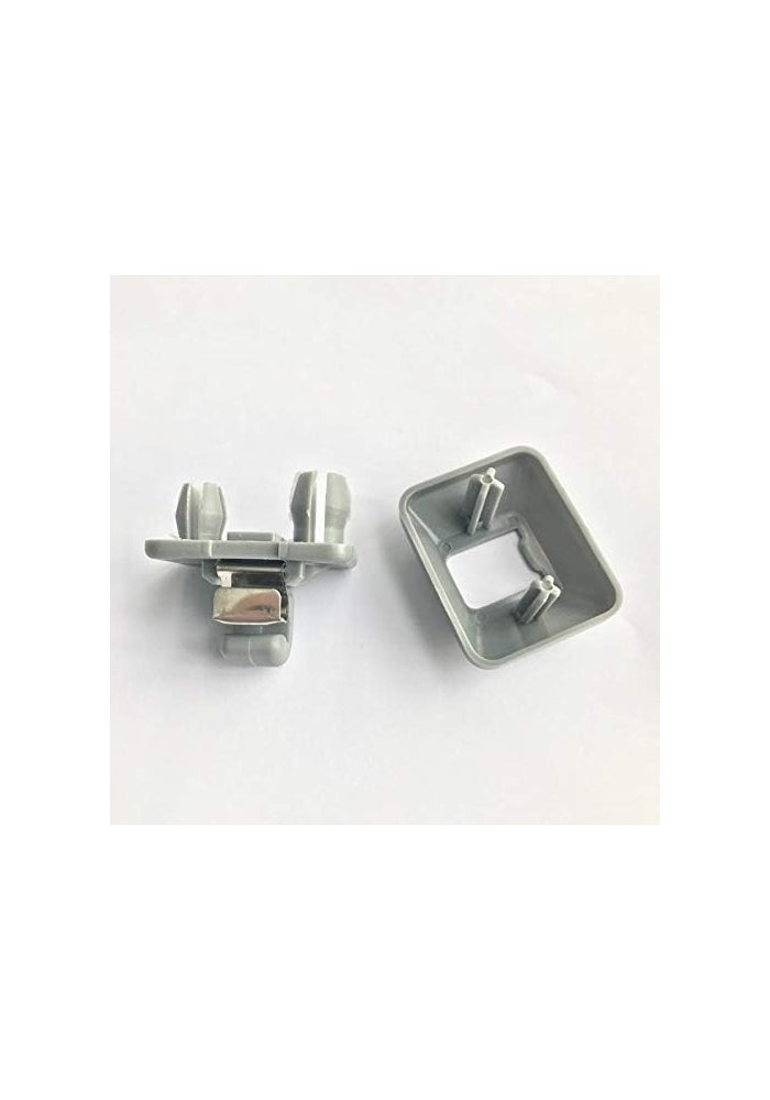 Wivplex Gray Car Interior Sun Visor Hook Clip Bracket - Image 5