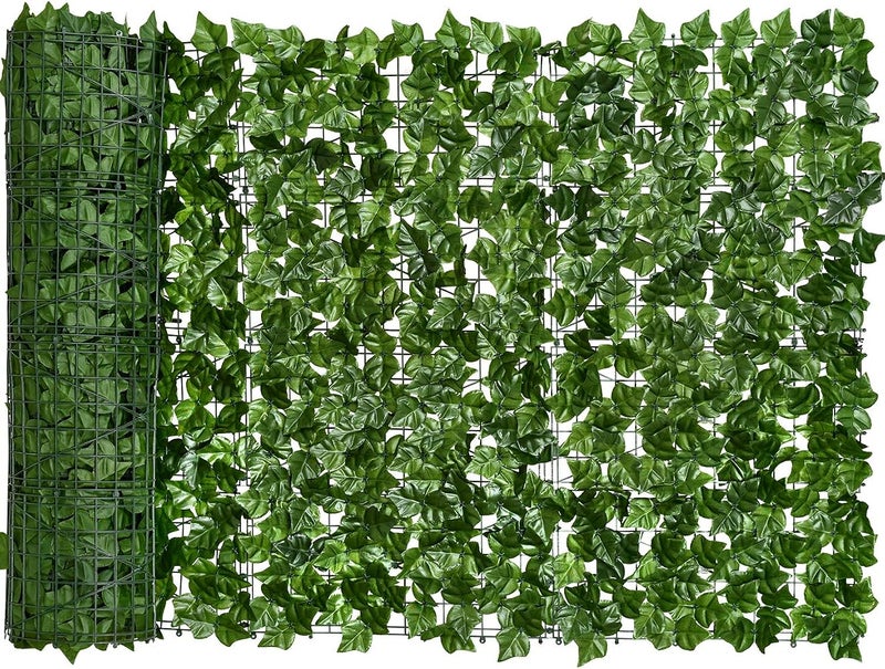 DearHouse 118x39.4in Artificial Ivy Privacy Fence Wall Screen, Artificial Hedges Fence and Faux Ivy Vine Leaf Decoration for Outdoor Garden Decor - Image 1