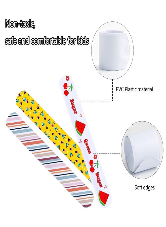 Umikk 110 Pack White Slap Bracelets Bulk, 8.7 x 1.2 Inch DIY Slap Bracelet for Kids, Blank Slap Bands for School Craft Projects, Birthday, Halloween, Christmas, DIY Painting, Vinyl Wrapping - Image 5