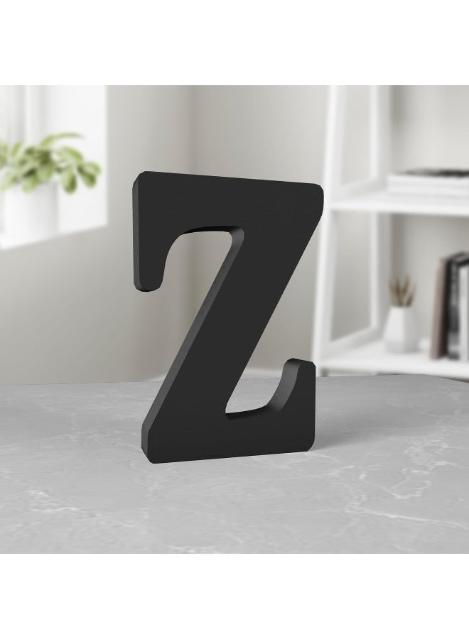 TPGP 6 Inch Black Wood Letters - Unfinished Wood Letters for Wall Decor & Craft Projects (Z) - Image 1