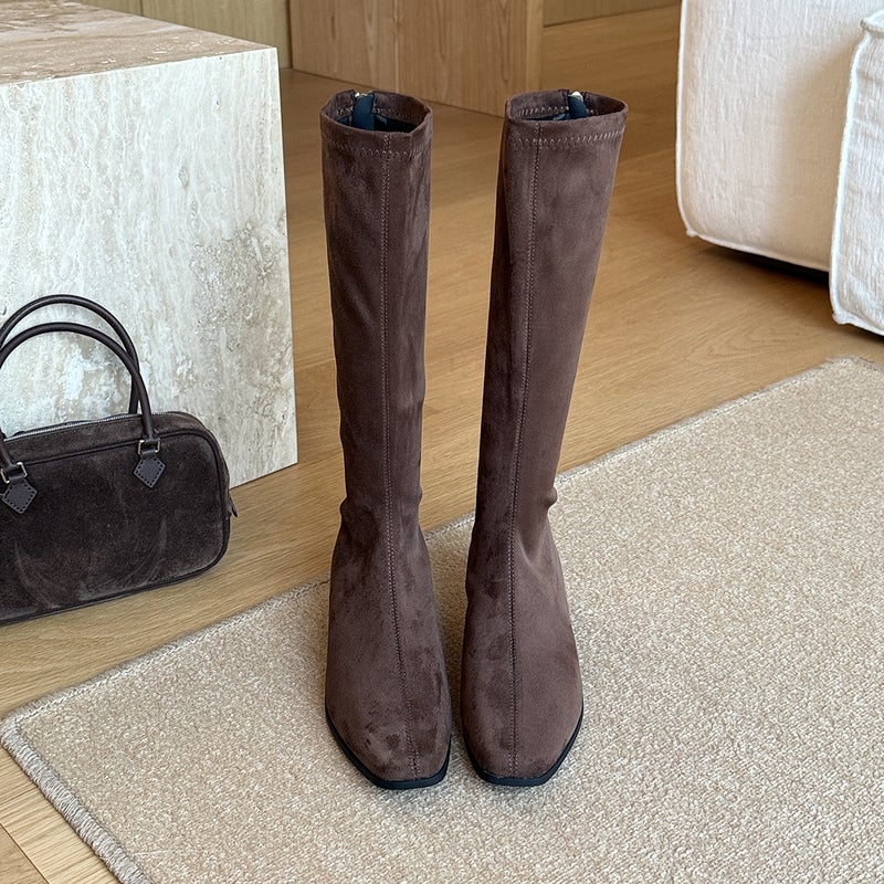 Marco&Joyce Retro Boots Women'S 2025 Autum New High-Leg Slim Boots French Long Knight Boots - Image 1