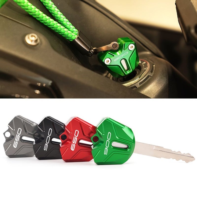Red Aluminum Alloy Key Box Cover Key Shell Protection For Kawasaki Z900 Z650 RS NINJA650 Vulcan S 650 VERSYS 650 Z900RS Z900SE Z650RS Ninja 650 Motorcycle - Image 1