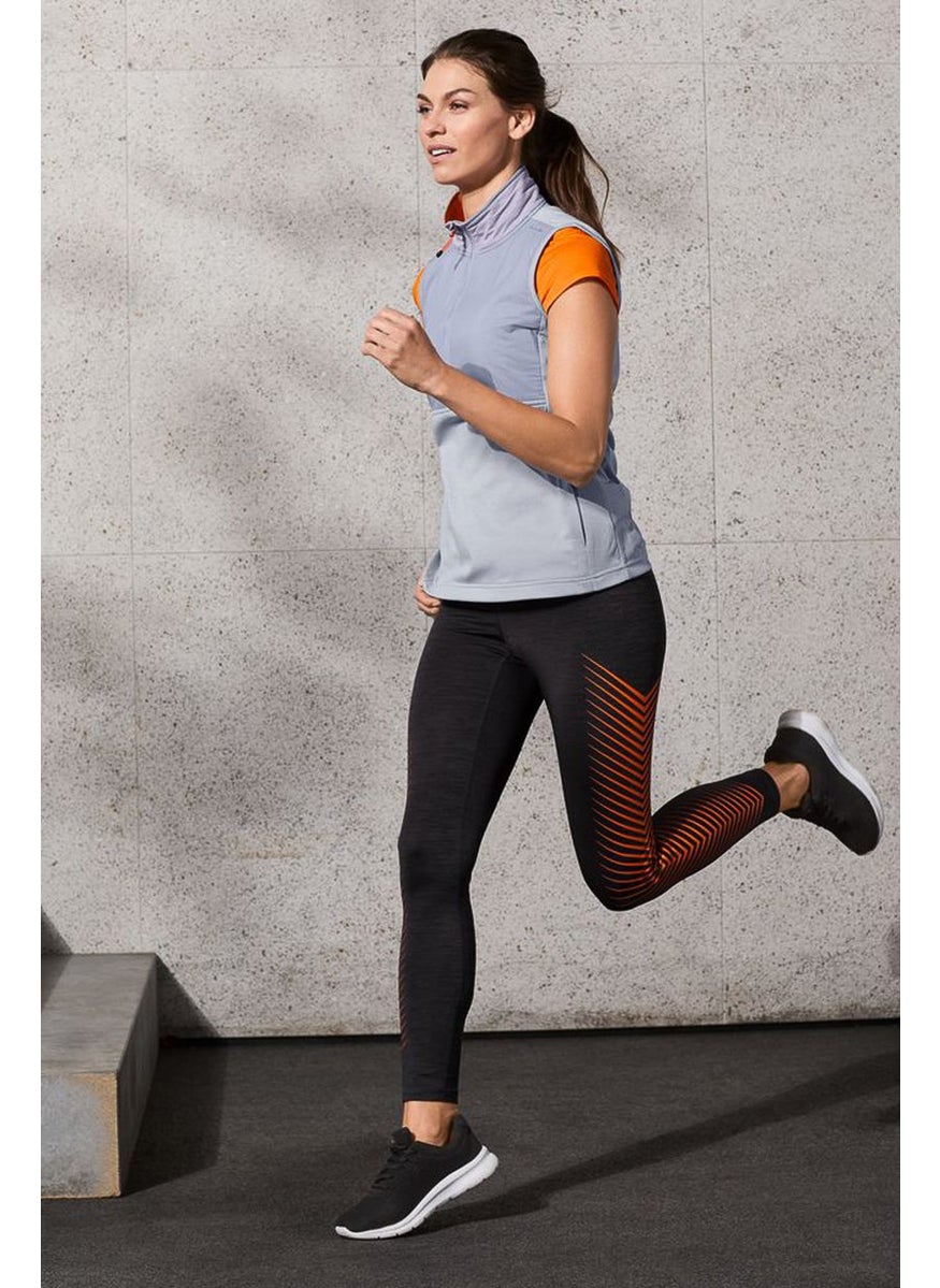 Tchibo Women Full Zip Plain Running Vest, Lavender  - Image 1