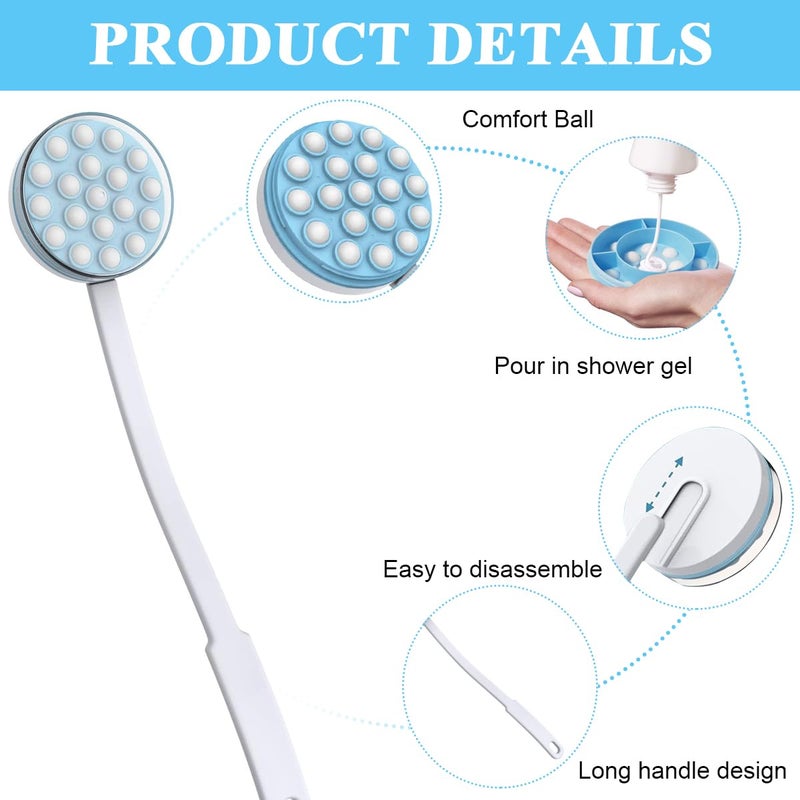 maycreate MAYCREATE Body Lotion Applicator Handheld Self Moisturizer Cream Lotion Applicator Body Leg Bath Lotion Applicator For Back Brush Massager Massaging Tool for Woman Men  - Image 3