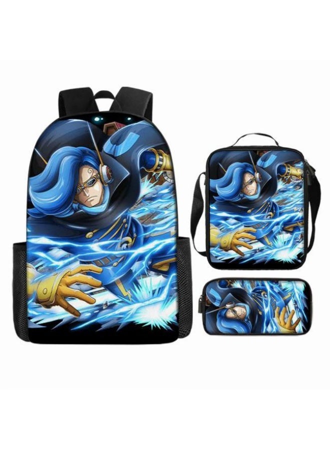 عام أحدث نموذج عالمي من الكرتون طباعة ثلاثة قطعة حقيبة مجموعة ( الطلاب ، الأطفال ، الأصدقاء ، نزهة ، تسلق الجبال ، الخ . ) - Image 2