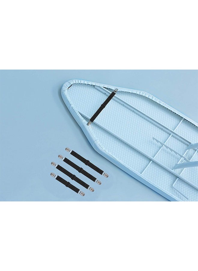 meayul - 4pcs Ironing Board Cover Clips, Adjustable Ironing Board Pad Braces Fasteners Mini Suspenders, Keep Cover Flat and Secure Tention Clips - Image 1