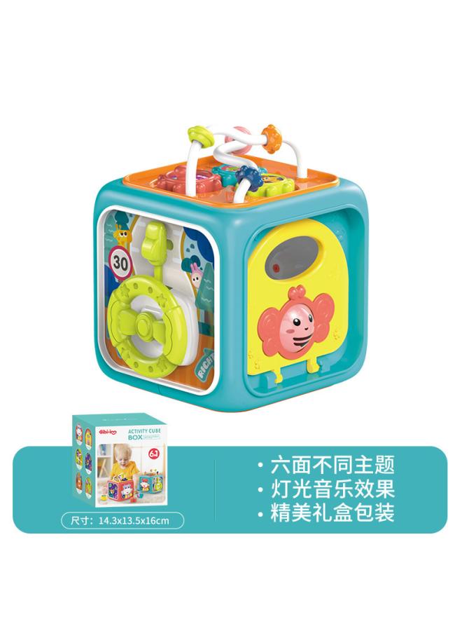 Baby Hexahedron Educational Toys Handbeat Drum Clap Drum Multi-functional Children's Early Education Music Learning House