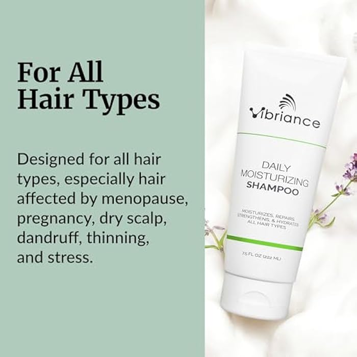 Vibriance Daily Moisturizing Shampoo - Strengthening Biotin for Aging Hair for Women and Men - Thinning Hair, Dry Scalp - Image 5