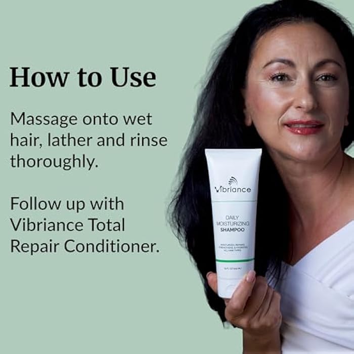 Vibriance Daily Moisturizing Shampoo - Strengthening Biotin for Aging Hair for Women and Men - Thinning Hair, Dry Scalp - Image 3