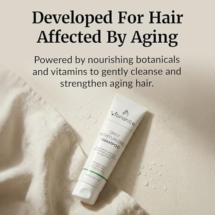 Vibriance Daily Moisturizing Shampoo - Strengthening Biotin for Aging Hair for Women and Men - Thinning Hair, Dry Scalp - Image 4