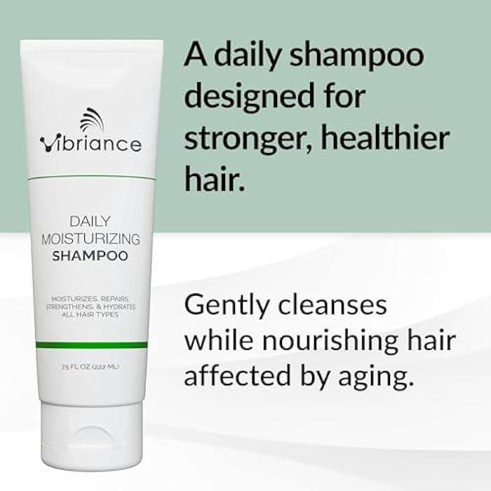 Vibriance Daily Moisturizing Shampoo - Strengthening Biotin for Aging Hair for Women and Men - Thinning Hair, Dry Scalp - Image 2