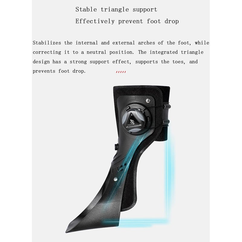 دعامة تدلي القدم اليمنى S مثبت الكاحل لتخفيف آلام المشي وتحسين الوضعية والتدريب على الحركة - Image 5