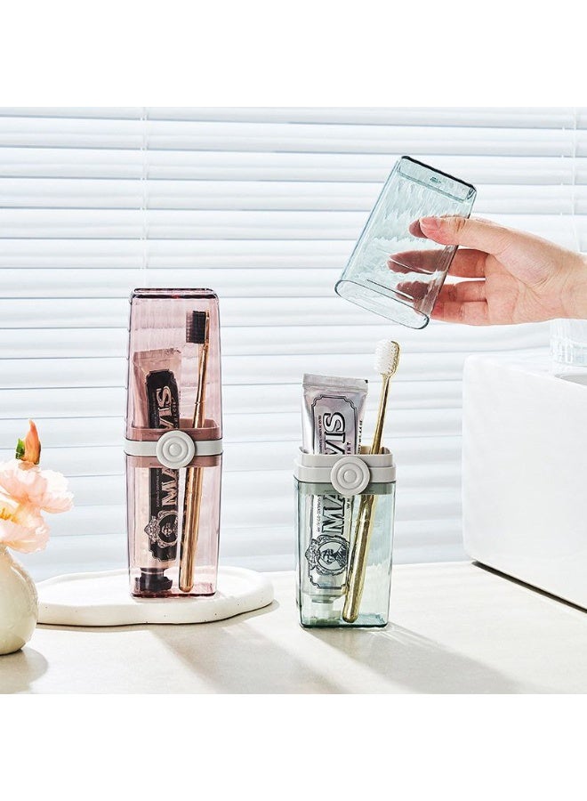 Elegant & Modern Toothbrush Organizer – Multi-Purpose for Brushes, Makeup & Pens – 2 Portable Pieces for Daily Use & Travel - Du - Image 4