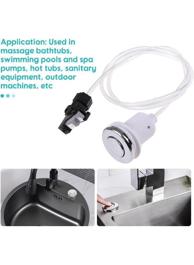 melfi Melfi 16A Pneumatic Air Switch  On/Off Push Button For Jetted Jacuzzi, Bathtubs, Spa Jets, Or Food Waste Disposer, Electric Safety Switch - Image 4