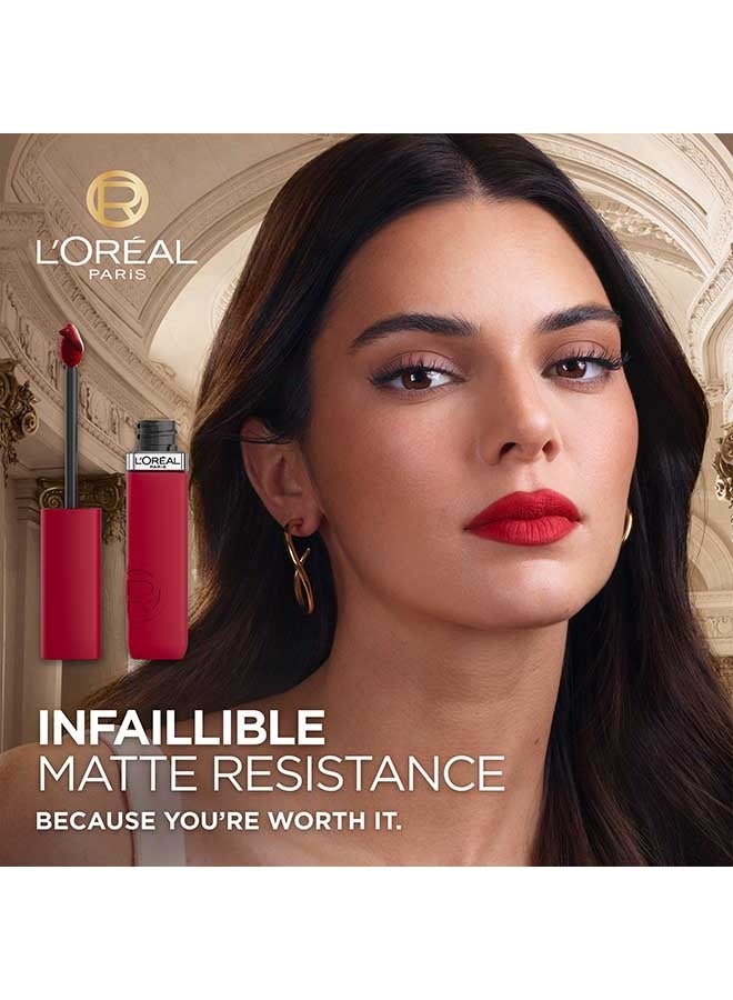 L'OREAL PARIS Infaillible Matte Resistance Liquid Lipstick With Hyaluronic Acid - 500 Wine Note? & L’Oréal Paris Volume Million Lashes Panorama Mascara in Black Bundle - Image 5