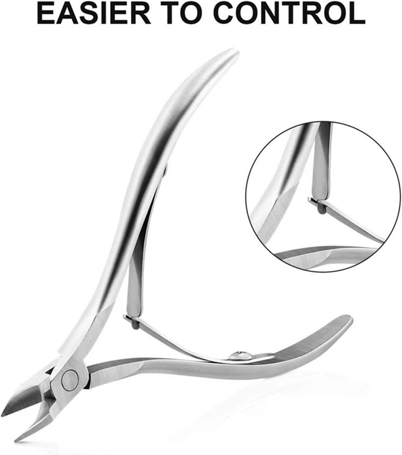 Cuticle Cutter Nail Nippers Scissors Manicure Pusher Pedicure Tong Dead Skin Remover(4PCS) - Image 3