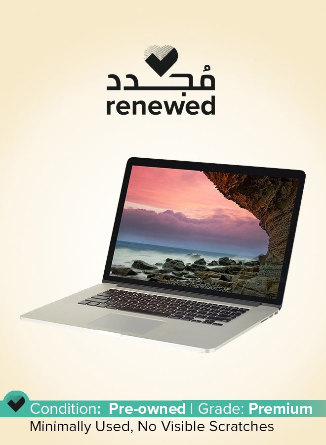 Apple Renewed - MacBook Pro A1398 (2014) Laptop With 15.4-Inch Full HD Display, Core i7 Processor/Dual Core/16GB RAM/512GB SSD/macOS Silver - Image 1