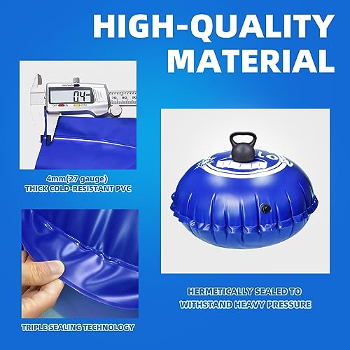 AISunGoo 4 x 4 Ft Pool Pillows for Above Ground Pool Winterize Closing Kit for Winter Pool Cover Extra Durable & Cold Resistant 0.4mm PVC (27 Gauge) Pool Air Pillow for Winterizing with 50 Ft Rope - Image 3