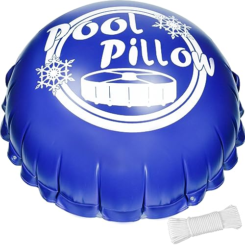 AISunGoo 4 x 4 Ft Pool Pillows for Above Ground Pool Winterize Closing Kit for Winter Pool Cover Extra Durable & Cold Resistant 0.4mm PVC (27 Gauge) Pool Air Pillow for Winterizing with 50 Ft Rope - Image 1