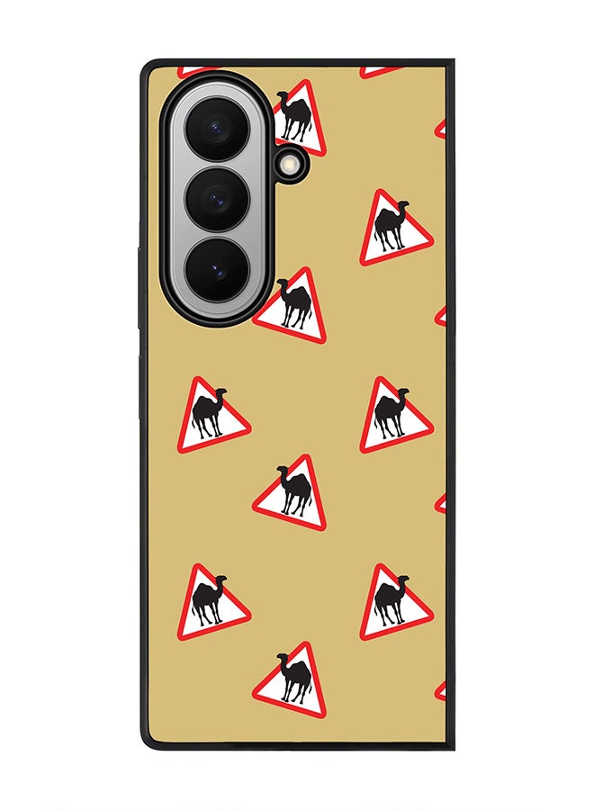 Stylizedd For Samsung Galaxy Z Fold7 Case,Slim fit Camera Protection, Shockproof Thin Phone cover  - Camel Signs
